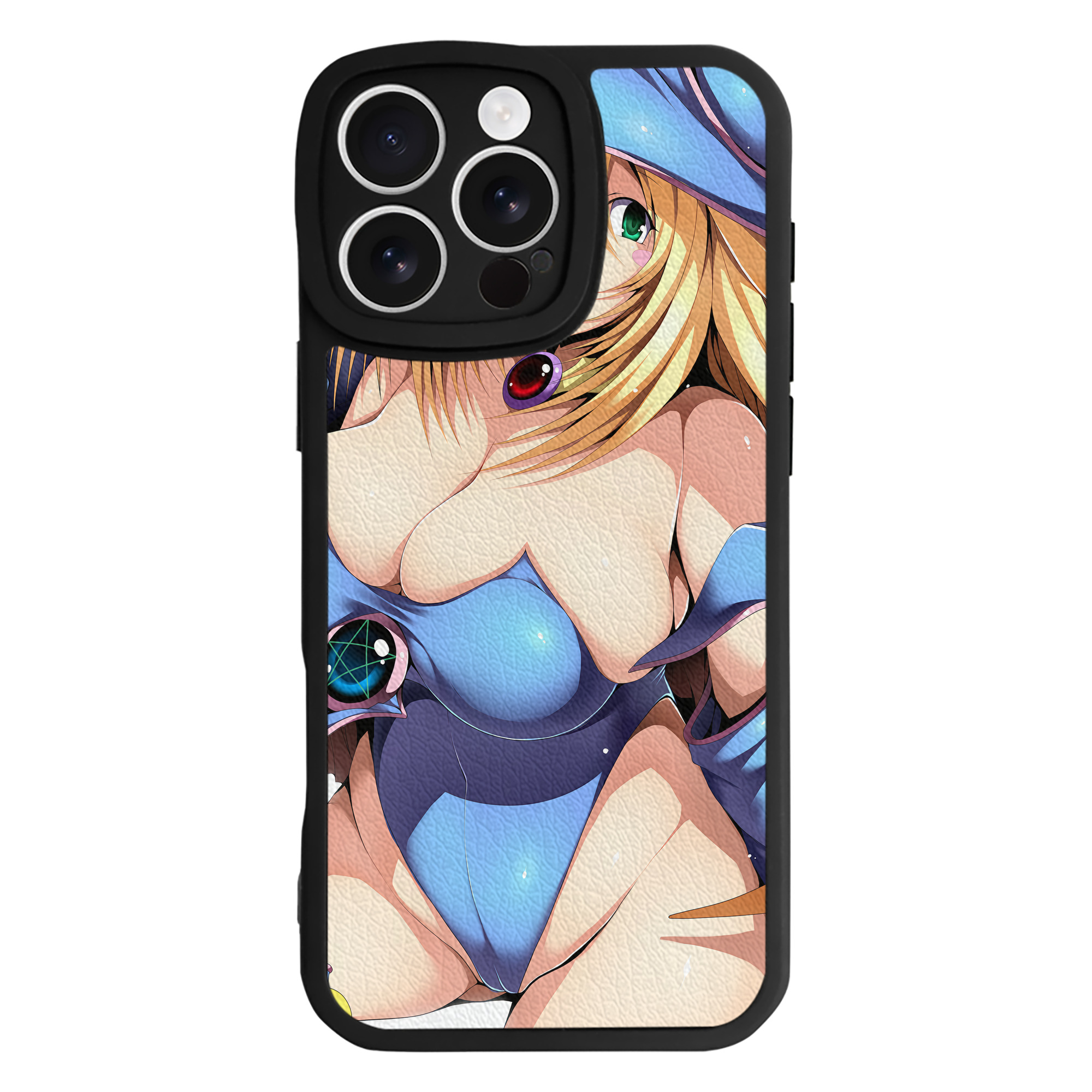 （画像用） 遊☆戯☆王 Yu-Gi-Oh! 【iPhone 16シリーズ対応】シリコンスマホケース（レザー調） 材質：シリコン